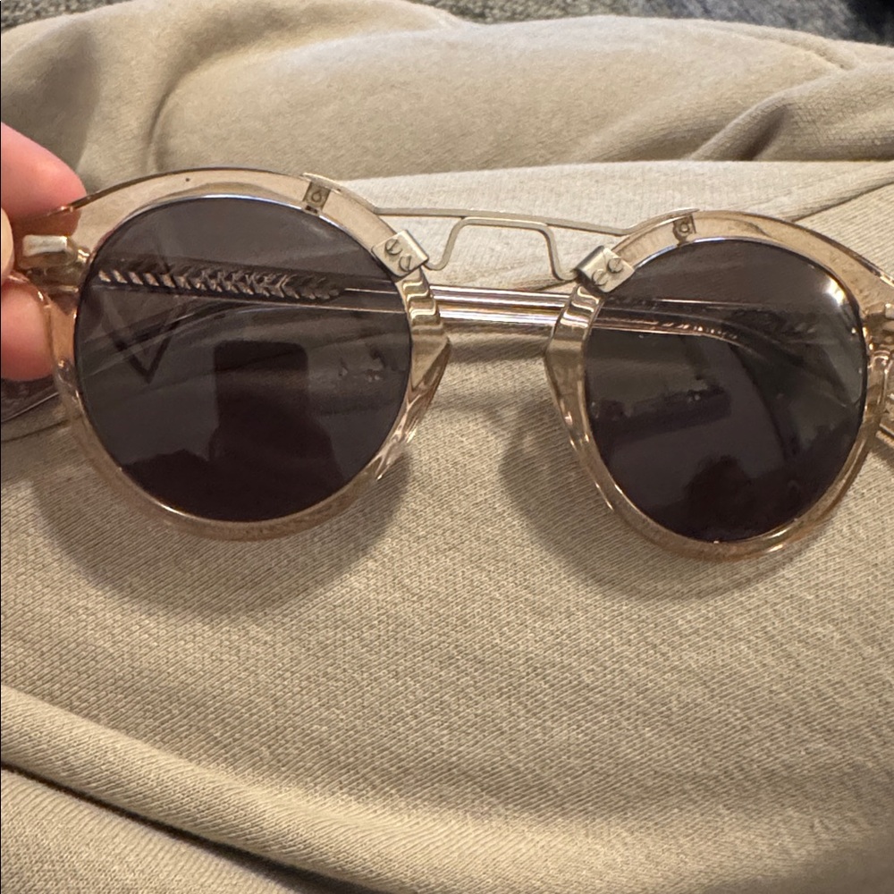 KREWE Gold and Black Sunglasses